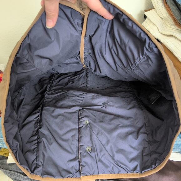 GANT Quilted Vest Womens Large Brown Hooded Snap Puffer Gillet Preppy Old Money - Picture 8 of 13